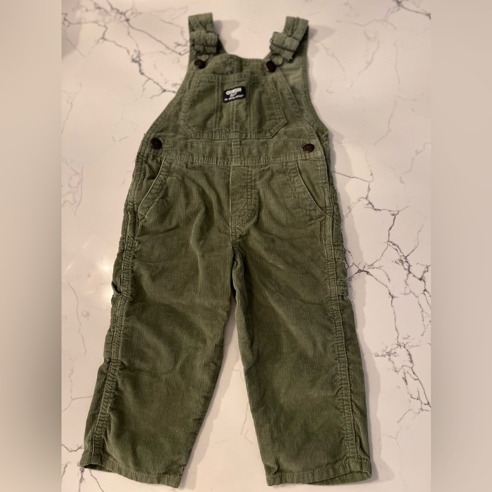 Oshkosh B’Gosh Green Corduroy Overalls